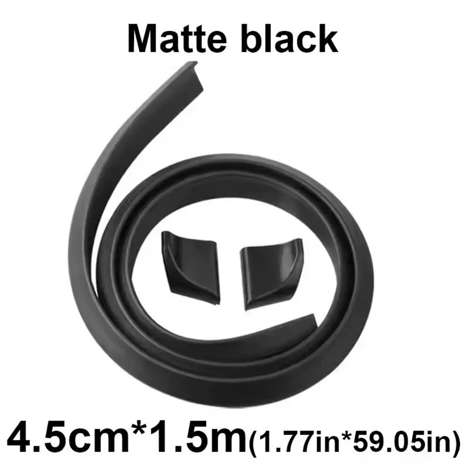 Heckspoiler Lippe Für 3er Auto Heckspoiler Warnung Wasserdichter Flügel Modifiziertes Zubehör Heckklappe Heckklappenabdeckung Schutz Heckspoiler(4.5-1.5 M Balck) von Sqnbra