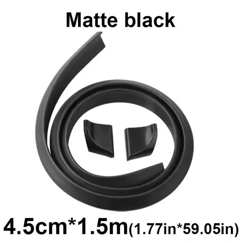Heckspoiler Lippe Für 3er Auto Heckspoiler Warnung Wasserdichter Flügel Modifiziertes Zubehör Heckklappe Heckklappenabdeckung Schutz Heckspoiler(4.5-1.5 M Balck) von Sqnbra