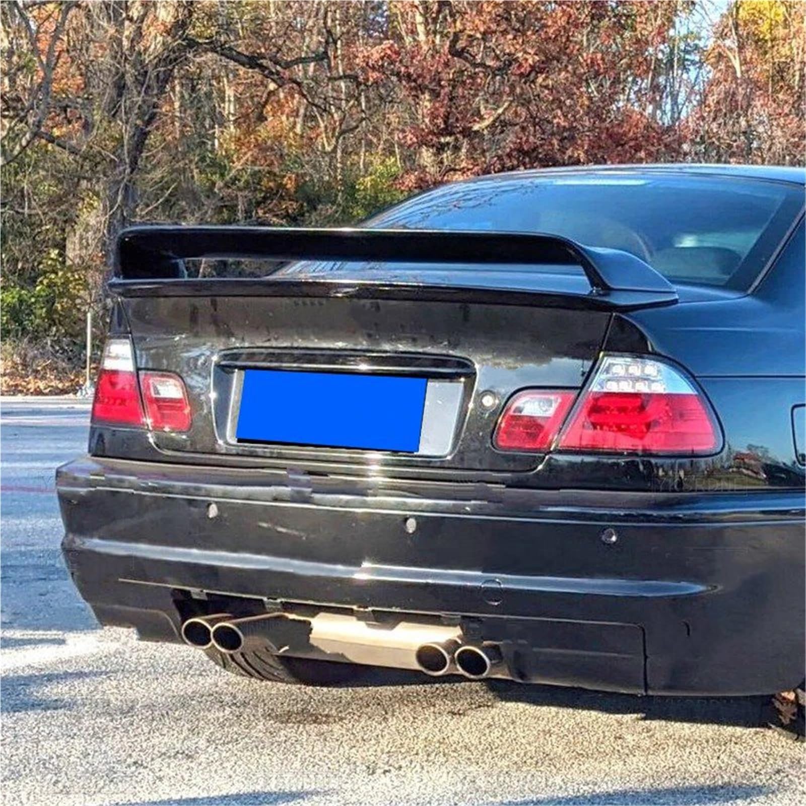 Heckspoiler Lippe Für 3er E46 Heckspoiler 1998 1999 2000 2001 2002 2003 2004 2005 2006 ABS Schwarz Spoiler Limousine Carbon Heckflügel Autozubehör(Carbon Fiber Pattern) von Sqnbra