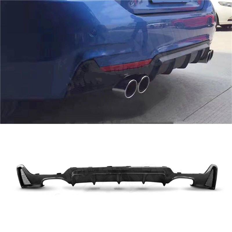 Heckspoiler Lippe Für 4er F32 F33 F36 M Für Sport 2014 2015 2016 2017 2018 MP Styling Stoßstangenlippe Mit Bremslicht Carbon Heckdiffusorspoiler(4 Outlet with lamp) von Sqnbra