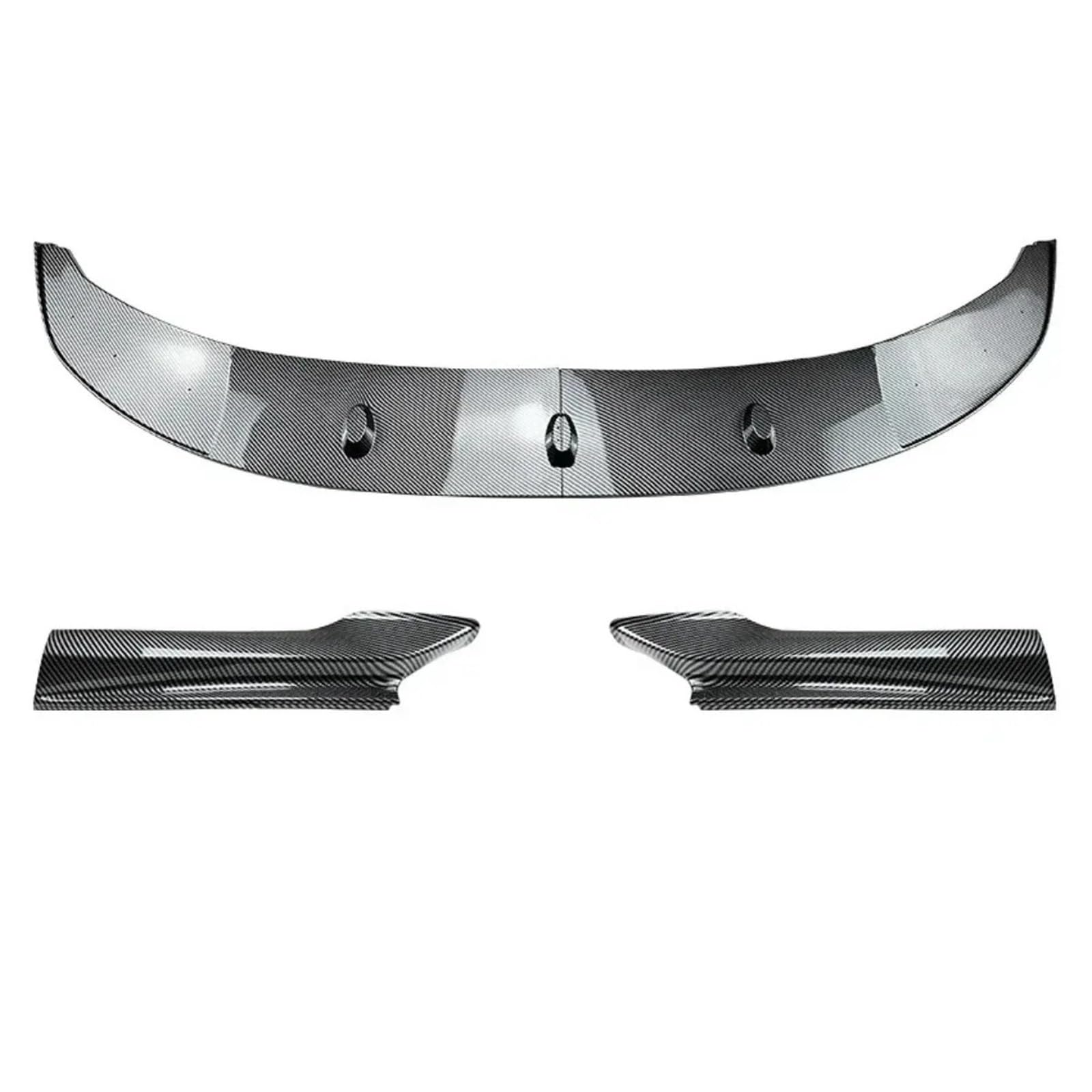 Heckspoiler Lippe Für 5 Series F10 F11 520 523 525 535 530 M Für Sport 2011 2012 2013-2017 Frontschürze Lip Body Kit Spoiler Auto Splitter Stoßstange Canard Lip(Kohlefaser-Optik) von Sqnbra