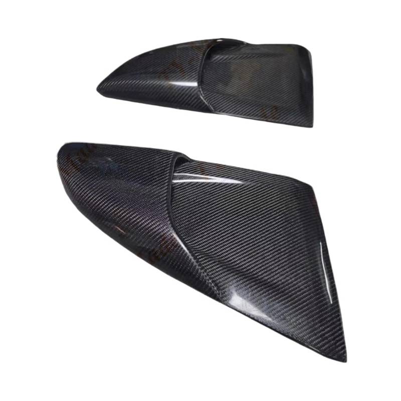 Heckspoiler Lippe Für 718 Für Boxster Für Cayman RS Style 2016 2017 2018-2023 2024 Echte Kohlefaser Heckscheibe Autofenster Lüftungsschlitze Seitensplitter Spoiler(FRP Unpainted Black) von Sqnbra