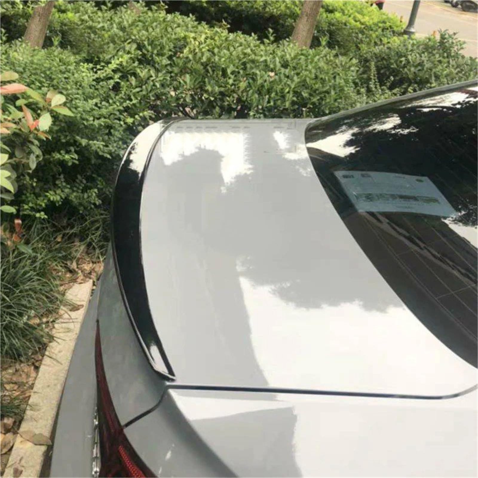 Heckspoiler Lippe Für A4 B8 Spoiler 2009 2010 2011 2012 2013 2014 2015 2016 ABS Kunststoff Schwanz Flügel Primer Farbe Auto Heckspoiler(Schwarz) von Sqnbra
