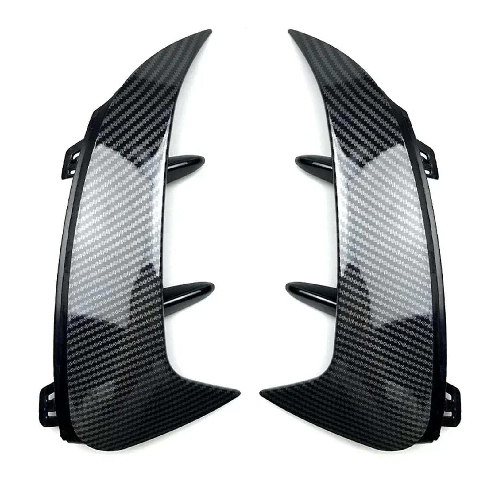 Heckspoiler Lippe Für Benz A-Klasse W177 A180 A200 A220 AMG Fließheck 2018 2019-2023 Heckstoßstangenverkleidung Lippe Spoiler Aufkleber Kotflügel Canards Schwarz(Carbon Pattern) von Sqnbra
