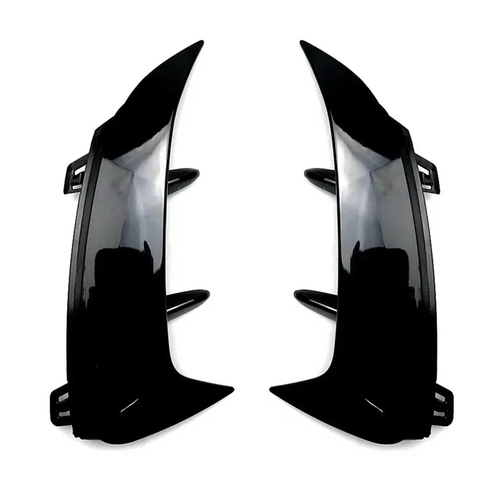 Heckspoiler Lippe Für Benz A-Klasse W177 A180 A200 A220 AMG Fließheck 2018 2019-2023 Heckstoßstangenverkleidung Lippe Spoiler Aufkleber Kotflügel Canards Schwarz(Schwarz) von Sqnbra