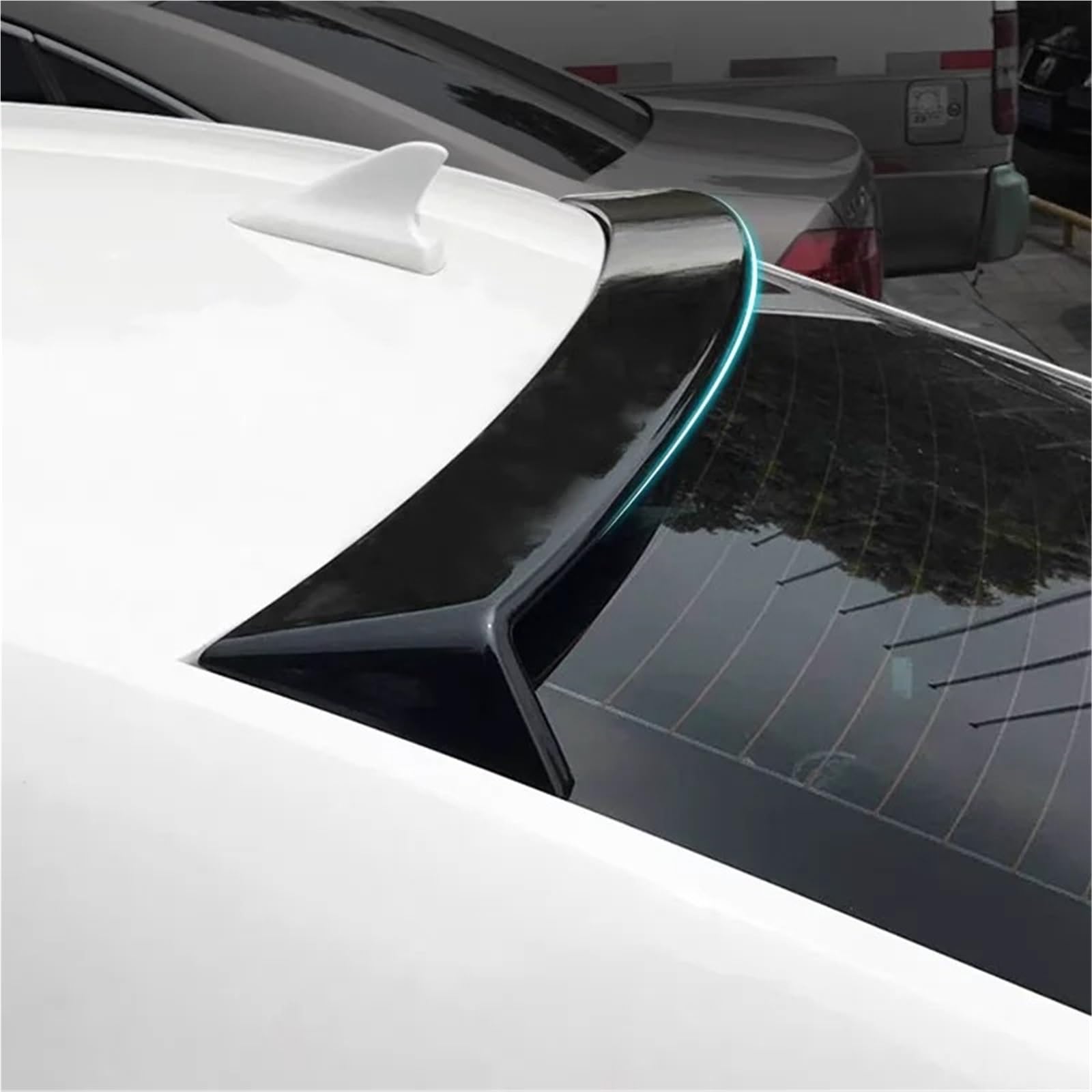 Heckspoiler Lippe Für Cadillac ATS Limousine 4-türige 2014 2015 2016 2017 ABS-Kunststoff Heckscheibe Dachspoiler Flügel Auto-Design(Gloss Black) von Sqnbra