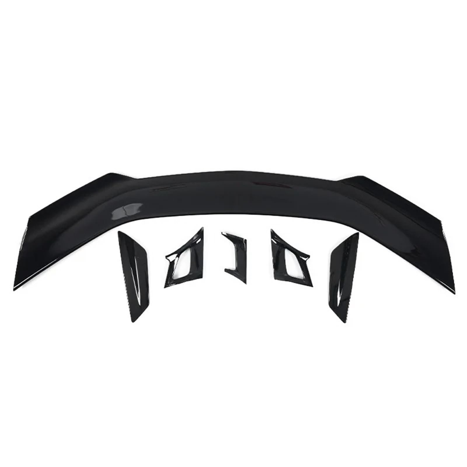Heckspoiler Lippe Für Chevrolet Für Camaro 2015 2016-2022 ZL1 1LE Stil Spoiler ABS Kunststoff Hinten Stamm Deckel Spoiler Flügel Glänzend Schwarz Carbon Tuning Auto(ABS Dumb Black) von Sqnbra