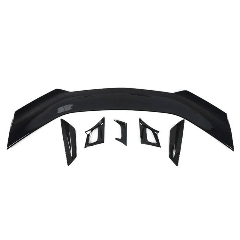 Heckspoiler Lippe Für Chevrolet Für Camaro 2015 2016-2022 ZL1 1LE Stil Spoiler ABS Kunststoff Hinten Stamm Deckel Spoiler Flügel Glänzend Schwarz Carbon Tuning Auto(ABS Glossy Black) von Sqnbra