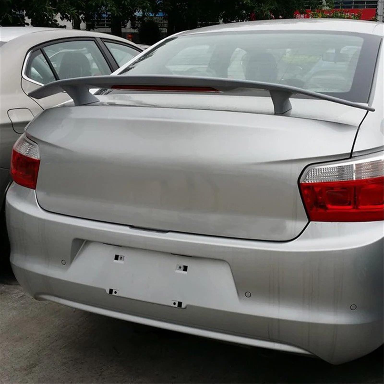 Heckspoiler Lippe Für Citroen Für Elysee Spoiler Heckflügel 2010 2011 2012 2013 2014 2015 2016 2017 ABS-Material Heckflügel Primer Spoiler(ABS Silver) von Sqnbra