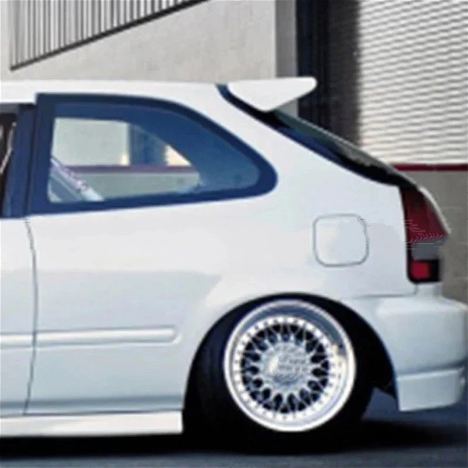 Heckspoiler Lippe Für Civic 1996 1997 1998 1999 2000 Dachspoiler ABS Kunststoff Schwarz Hochglanz Heckspoiler Kofferraumspoiler Flügelspoiler(Kohlefaser-Optik) von Sqnbra