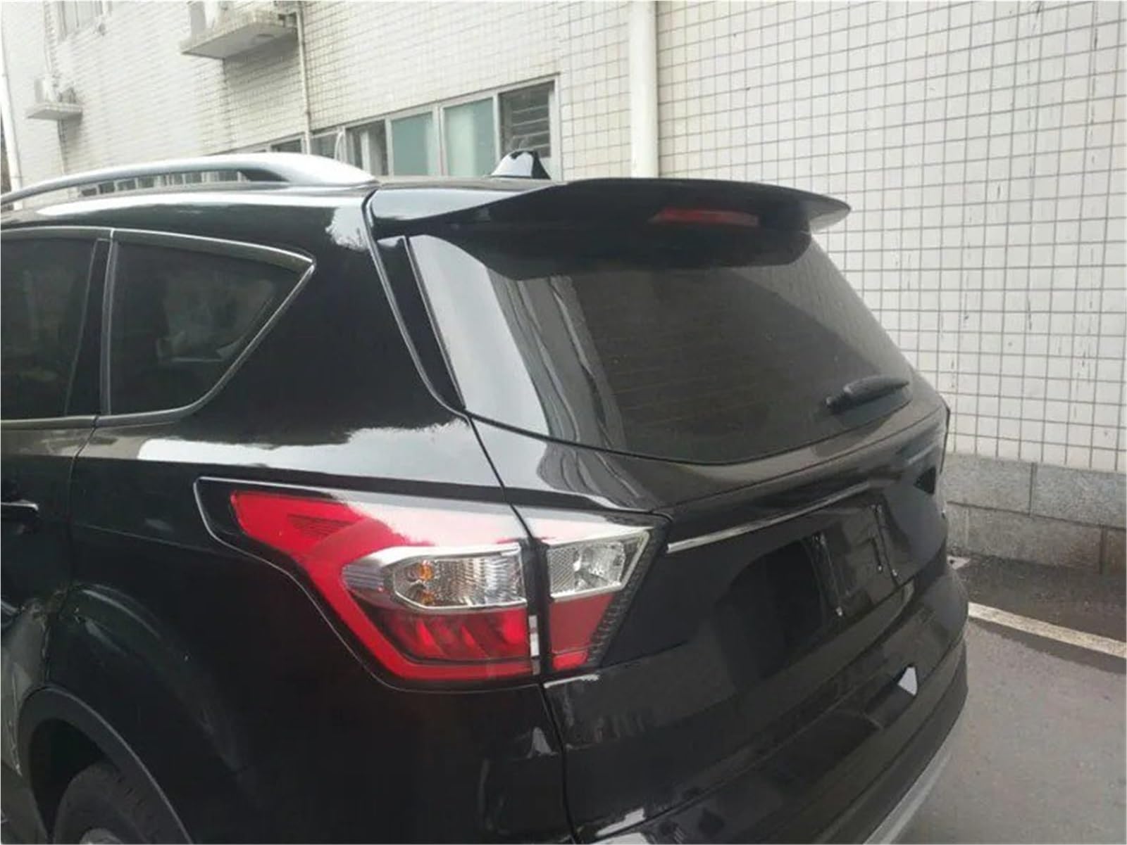 Heckspoiler Lippe Für Ford Escape Für Kuga 2013 2014 2015 2016 2017 Außen ABS Kunststoff Farbige Heckspoiler Spoiler Dekoration(Weiß) von Sqnbra