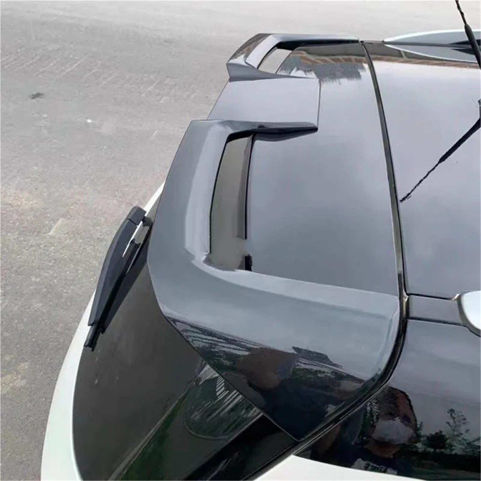 Heckspoiler Lippe Für Ford Für Escape Für Kuga ST 2013 2014 2015 2016 2017 2018 2019 ABS Material Spoiler Primer Farbe(Schwarz) von Sqnbra