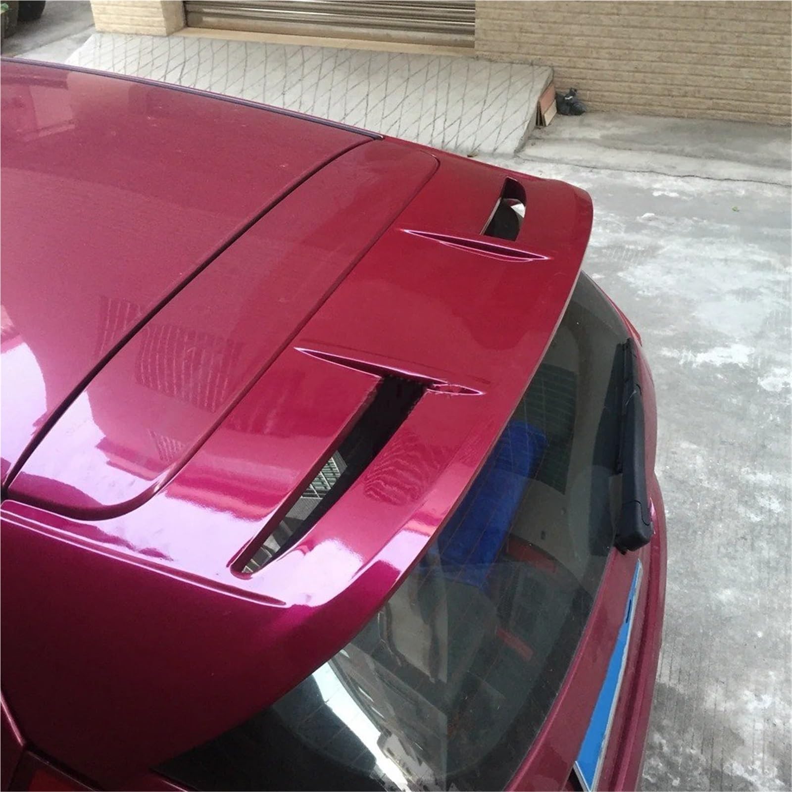 Heckspoiler Lippe Für Ford Für Fiesta 2009 2010 2011 2012 2013 Auto ABS Kunststoff Unlackiert Farbe Hinten Trunk-Boot Flügel Spoiler Auto Accessori(Glossy Black) von Sqnbra
