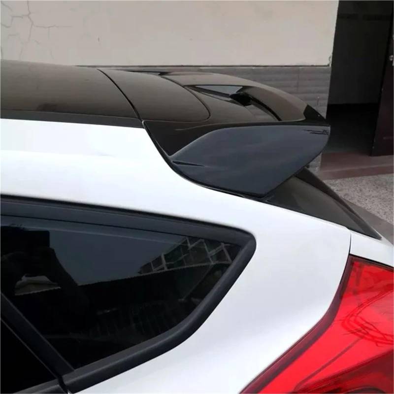 Heckspoiler Lippe Für Ford Für Focus 2012 2013 2014 2015 2016 2017 2018 ABS Material Auto Heckspoiler Spoiler Glänzend Schwarz Body Kit(Weiß) von Sqnbra