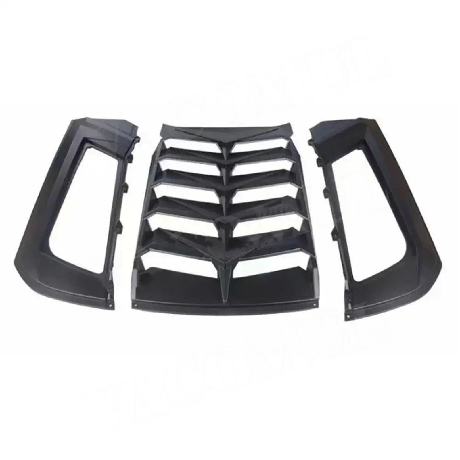Heckspoiler Lippe Für Ford Für Mustang 2015 2016-2022 Auto Air Outlet Diffusor Spoiler Rollläden Grill Abdeckung Rahmen Hinten Fenster Jalousie Auto Dekorationen Fall(ABS Matte Black) von Sqnbra