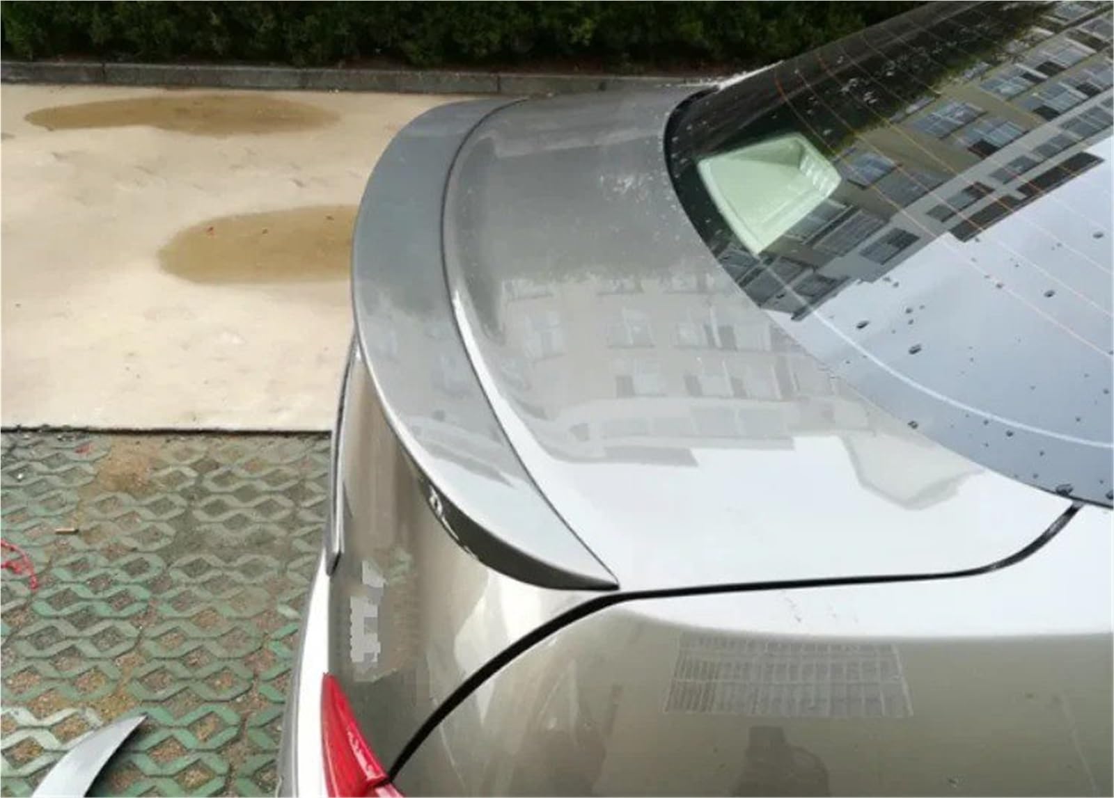 Heckspoiler Lippe Für Nissan Für Sentra SYLPHY Spoiler Für Bluebird 2007 2008 2009 2010 2011 ABS Material Auto Hinten Flügel Primer Farbe Stamm Heckspoiler(Weiß) von Sqnbra