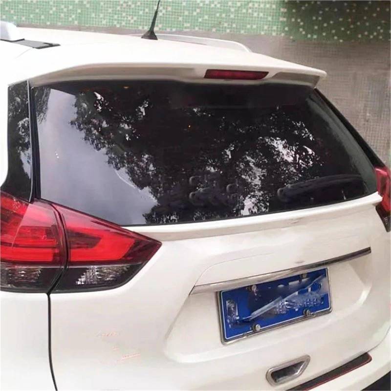 Heckspoiler Lippe Für Nissan Für X-Trail Für Rogue T32 2014 2015 2016 2017 2018 Kofferraumlippe Heckspoiler Spoiler Flügelabdeckung Verkleidung Perlweiß Schwarz(Carbon Fiber Pattern) von Sqnbra