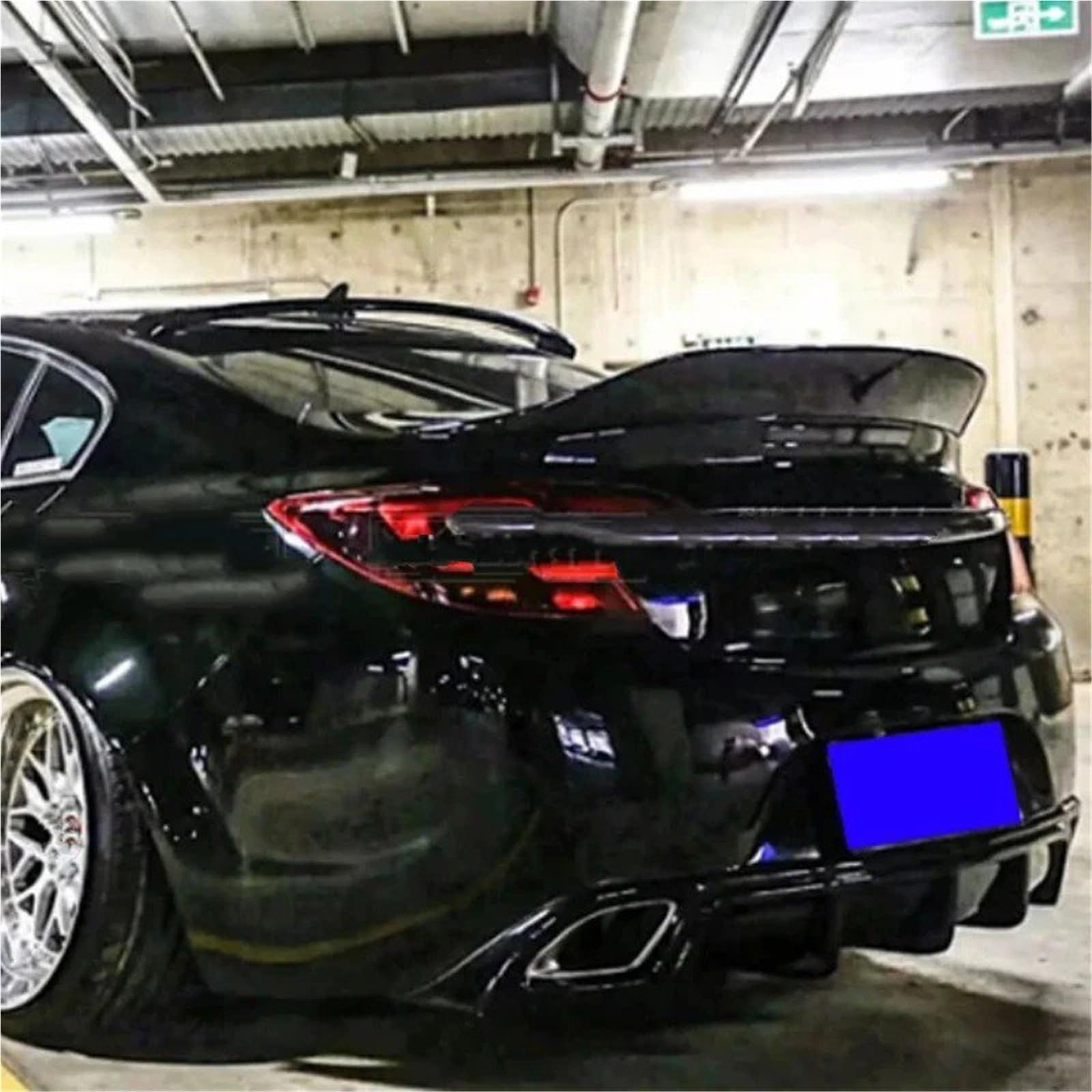 Heckspoiler Lippe Für Opel Für Insignia Spoiler 2009 2010 2011 2012 2013 2014 2015 2016 Real Carbon Fiber Hinten Flügel Sport Zubehör Körper Kit(Unpainted) von Sqnbra