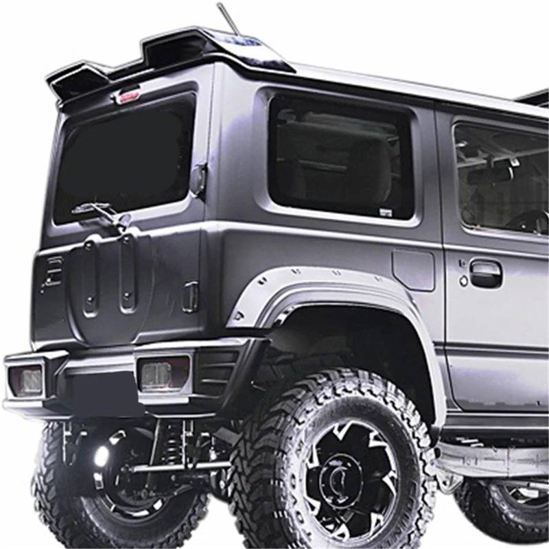 Heckspoiler Lippe Für Suzuki Für Jimny JB64 JB74 2019 Bis Für Großen Spoiler Heckflügel Von ABS Glossy Black Spoiler(Carbon Look) von Sqnbra