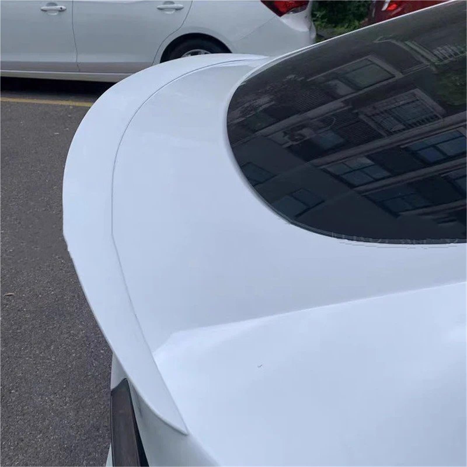 Heckspoiler Lippe Für Tesla Für Modell 3 Y 2016 2017 2018 2019 2020 2021 2022 2023 Heckspoiler Flügelsplitter Air Dam Hochleistungs-Tuning-Zubehör(Y Glossy Black) von Sqnbra
