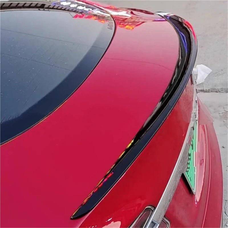 Heckspoiler Lippe Für Tesla Für Modell S 2012 2013 2014 2015-2020 Model-S Sondermodell Spoiler ABS-Material Auto Heckklappe Primer Farbe Heckspoiler Auto-Tuning(Unpainted) von Sqnbra