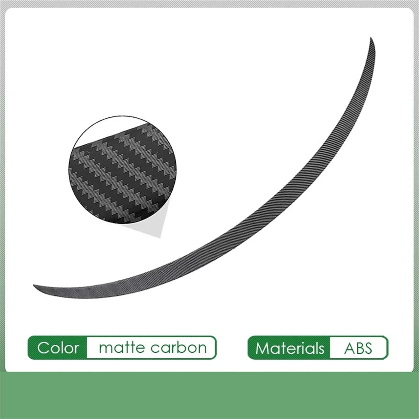 Heckspoiler Lippe Für Tesla Für Modell Y/3 2017-2024 Spoiler Zubehör Spoiler Flügel ABS Material(B Matte Carbon) von Sqnbra