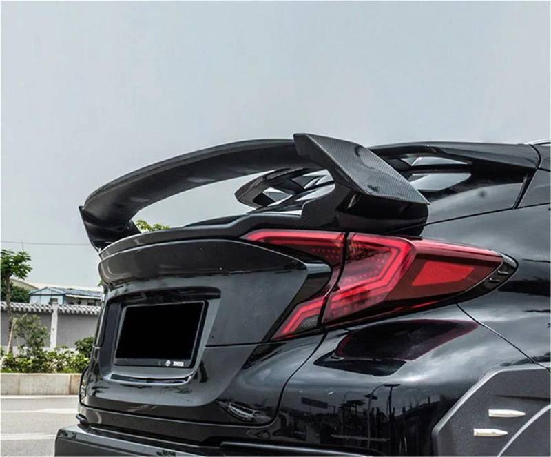 Heckspoiler Lippe Für Toyota Für CHR C-HR 2016 2017 2018 2019 2020 2021 ABS Material Auto Hinten Stamm Flügel Sport Zubehör Körper Kit(Carbon Fiber Pattern) von Sqnbra