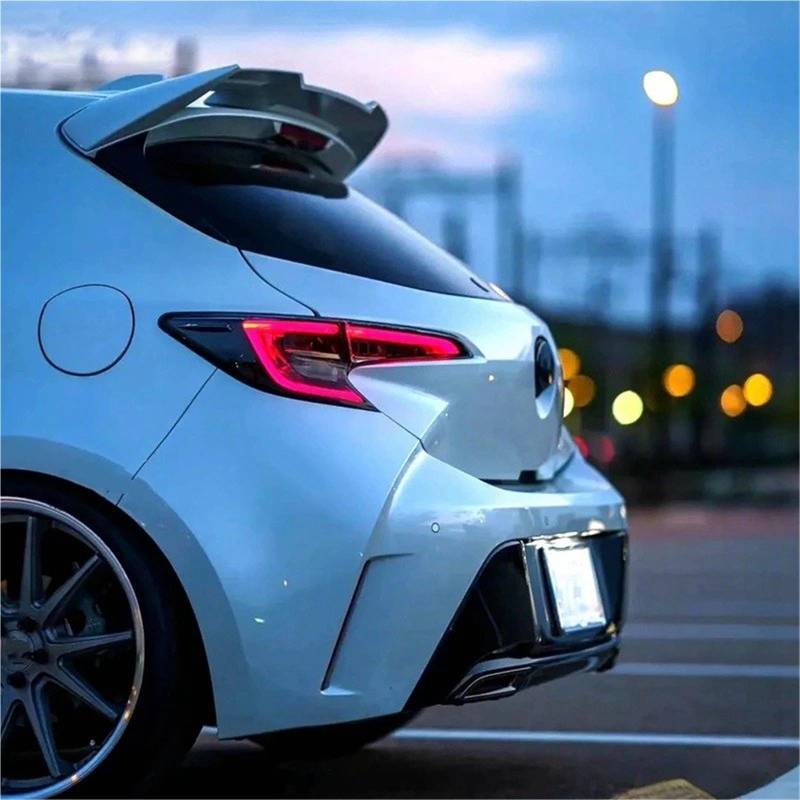 Heckspoiler Lippe Für Toyota Für Corolla Fließheck 2019 2020 2021 2022 Hinten Dach Spoiler ABS Kunststoff Primer Farbe Stamm Flügel Auto Styling(Weiß) von Sqnbra