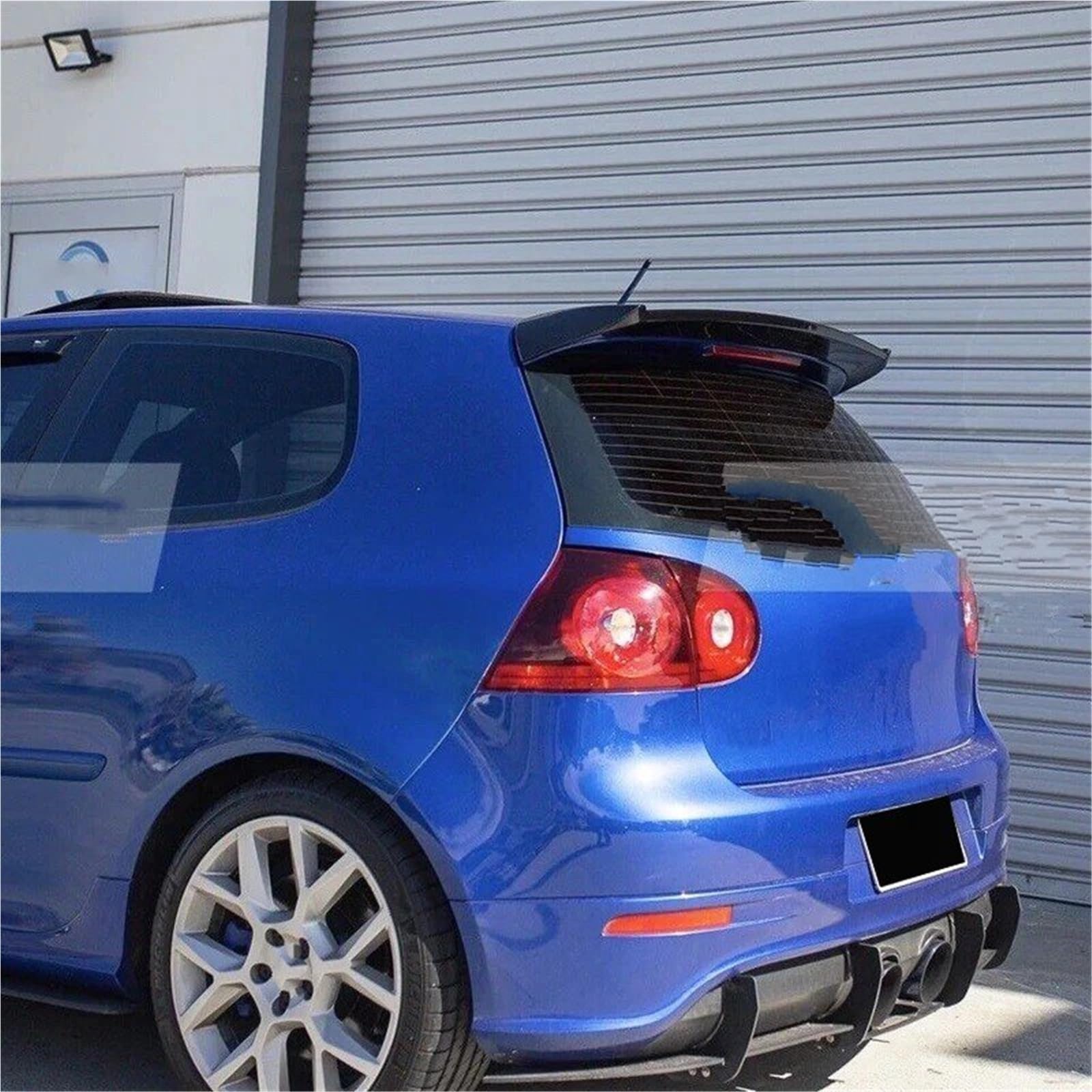 Heckspoiler Lippe Für VW Für Golf 5 MK5 GTI R32 2004 2005 2006 2007 2008 2009 Osir Stil ABS Auto Hinten Flügel Dach Spoiler Glänzend Schwarz Oder Carbon Faser Look(Unpainted) von Sqnbra