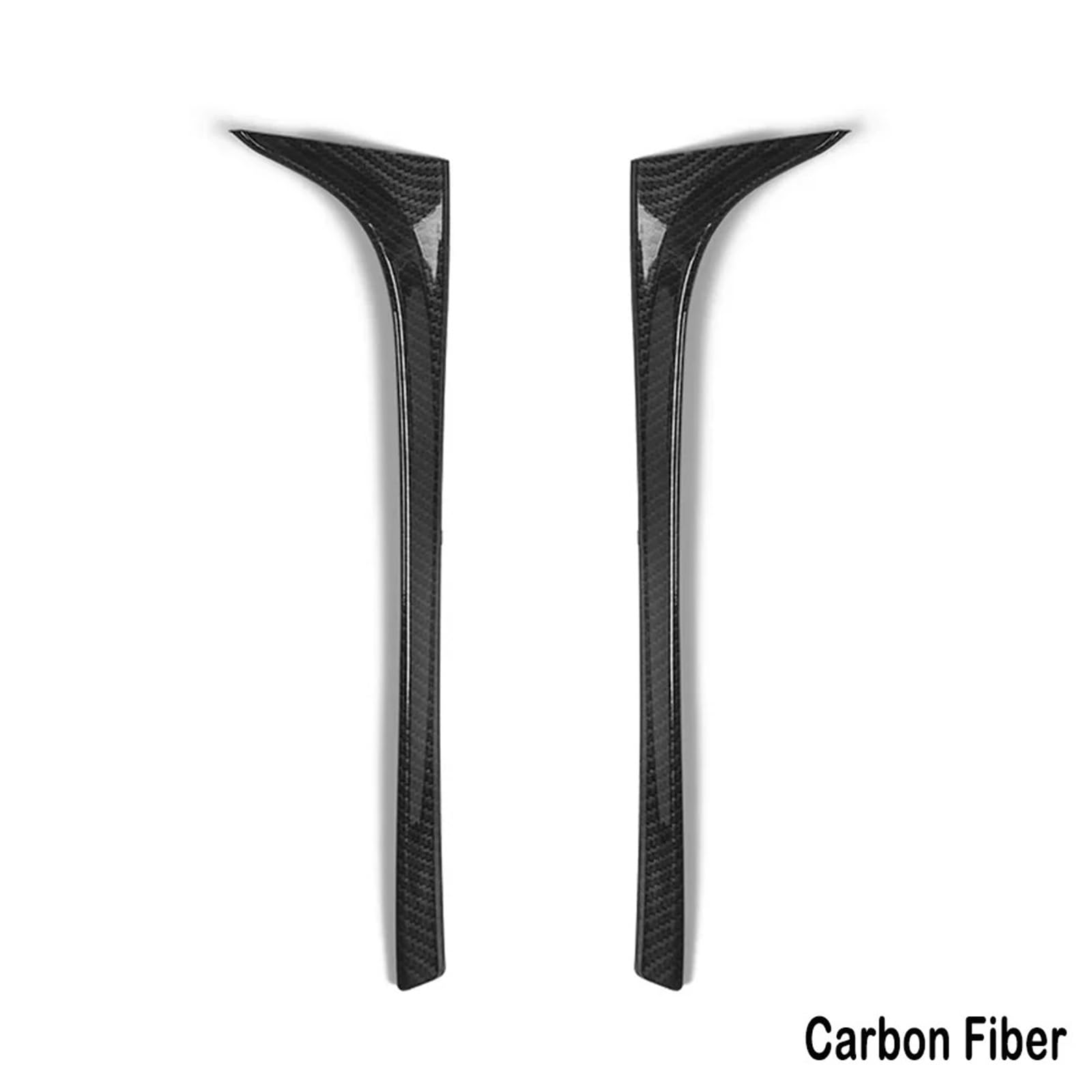 Heckspoiler Lippe Für VW Für Golf 7 7.5 MK7 MK7.5 2014 2015 2016 2017 2018 Glänzend Schwarz ABS Heckscheibe Seitenkofferraumspoiler Canard Canards Splitter Zubehör(Kohlefaser) von Sqnbra