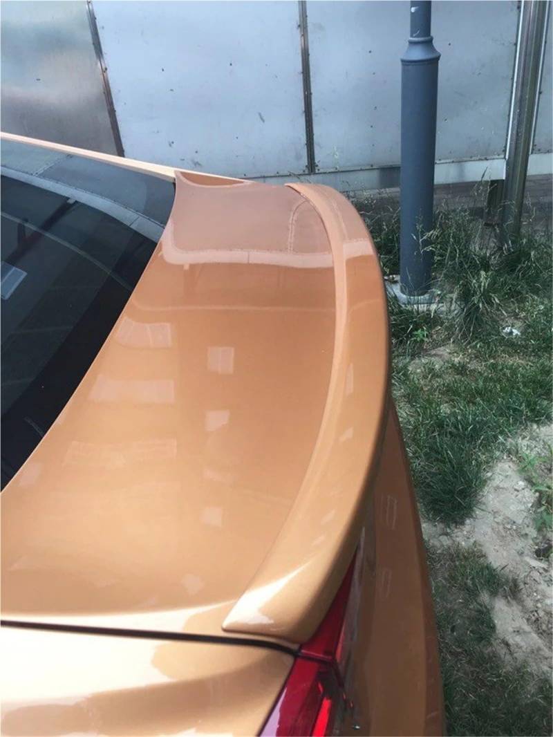 Heckspoiler Lippe Für Volvo Für S60 Spoiler 2014 2015 2016 ABS Material Auto Heckflügel Primer Farbe Heckspoiler(Weiß) von Sqnbra