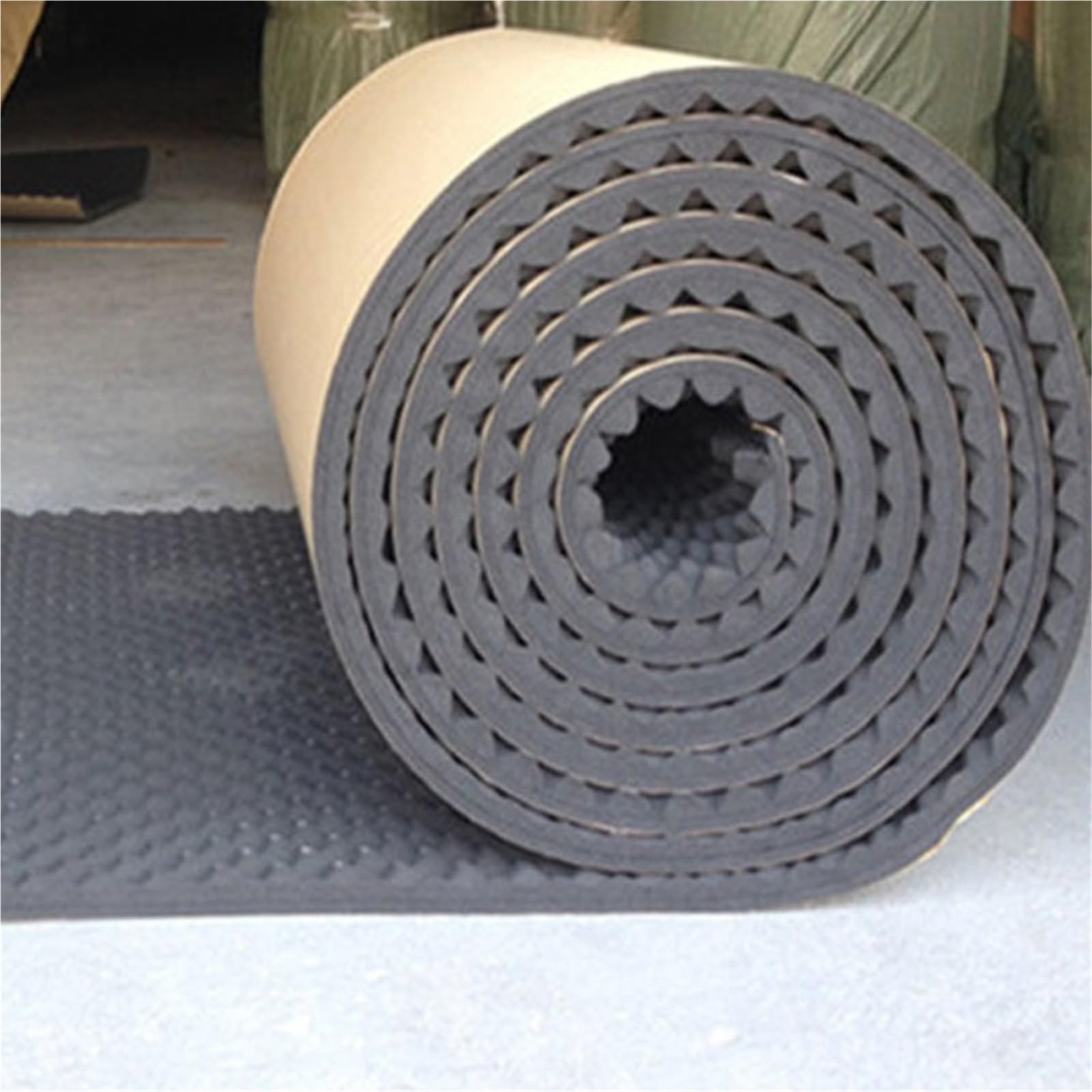 Motorraumdämmung 100 * 50cm Sound Noise Deadener Schaum Akustische Schaum Isolierung Wand Auto Studio Sound-Proof Dämpfung Pad Wärme Sound Isolierung Matte von Sqnbra