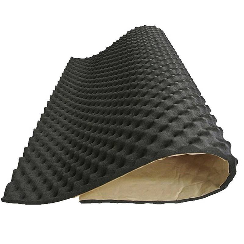 Motorraumdämmung 2cm Auto Haube Isolierung Stille Auto Sound Deadener Noise Isolierung Akustische Dämpfung Schaum Subwoofer Matte(50x80cm) von Sqnbra