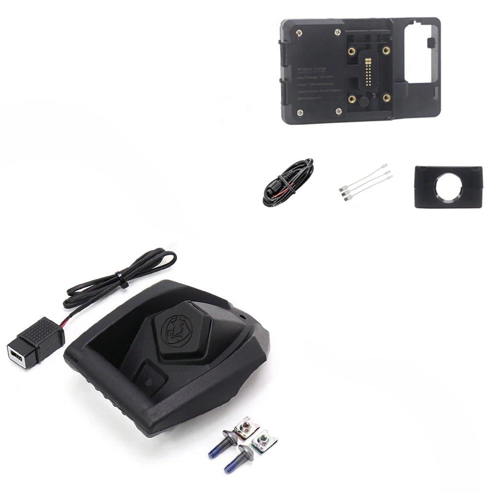 Navigationshalterung FÜR Xmax NMAX 125 X-MAX 300 N-MAX 155 2018 2019 2020 2021 Motorrad GPS Telefon Navigation Halterung Wireless USB Lade Port Halter Halterung(22MM Wireless Holder) von Sqnbra