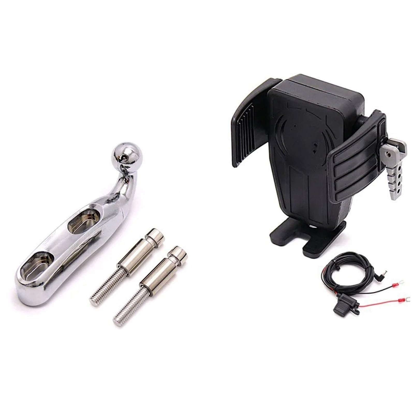 Navigationshalterung Für Gold Wing GL 1800 F6B DCT GL1800 2018 2019 2020 2021 Motorrad GPS Telefon Halter Barsch Halterung Drahtlose Ladegerät Navigation Halterung(AD) von Sqnbra