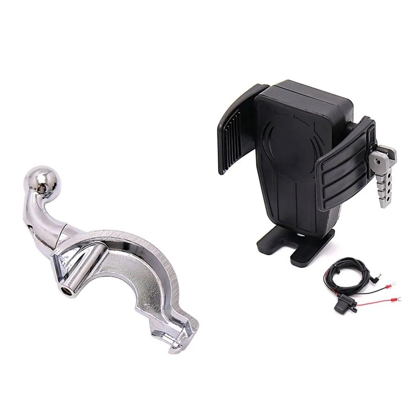 Navigationshalterung Für Goldwing GL 1800 F6B GL1800 DCT 2018 2019 2020 2021 Motorrad GPS Telefon Halter Drahtlose Lade Navigation Halterung(AB) von Sqnbra
