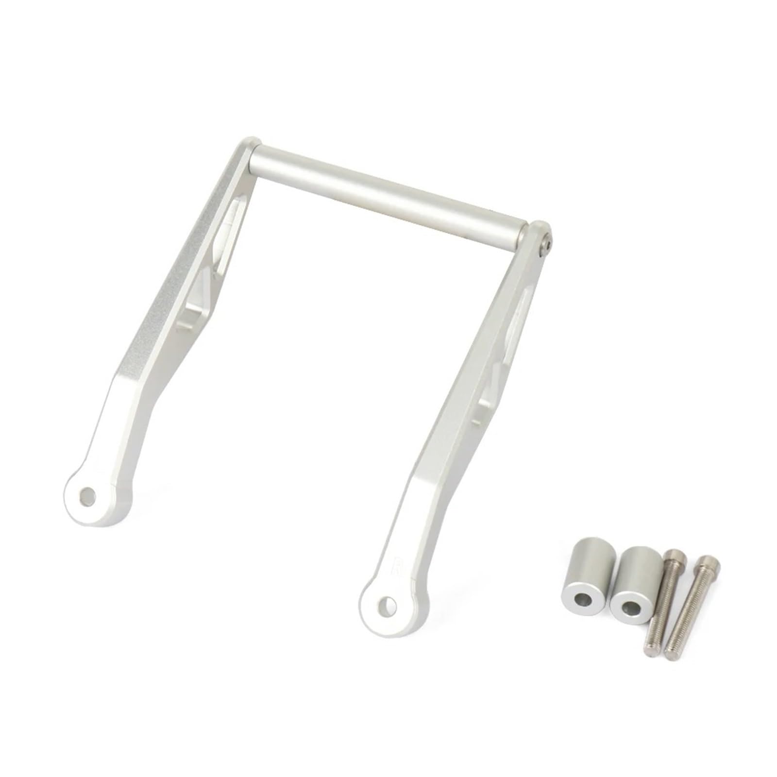 Navigationshalterung Für R 1300 GS Adventure R1300GS 2023 2024 2025 Motorrad GPS Navigation Halterung Kit Drahtlose Lade Telefon Halter(Silber) von Sqnbra