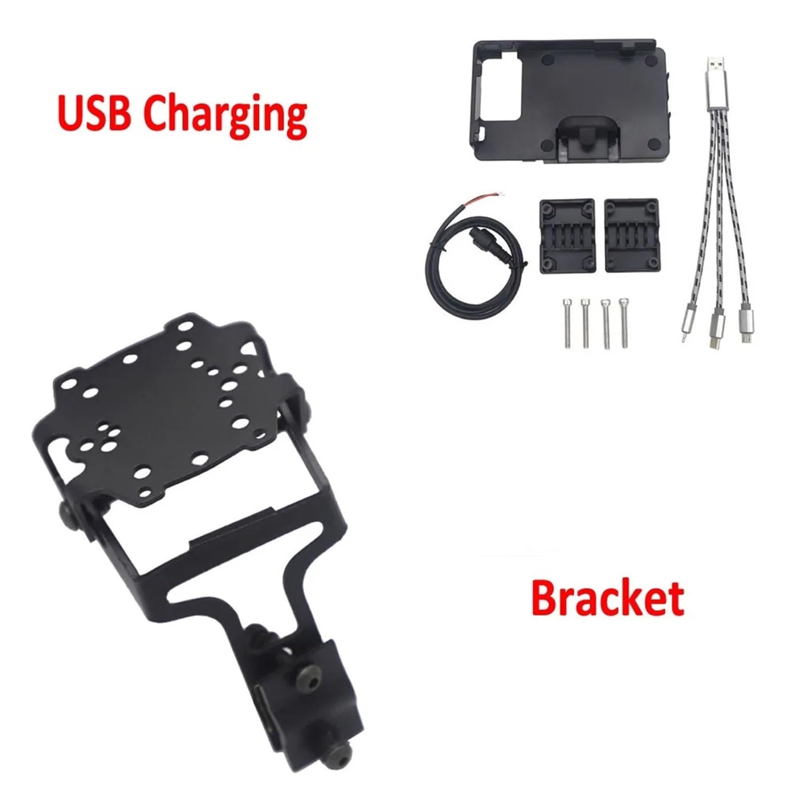 Navigationshalterung Für TENERE 660 Tenere660 XT660Z XT 660 Z Motorrad Handy GPS Halterung Navigation Halterung USB Drahtlose Ladestation(USB and Bracket) von Sqnbra