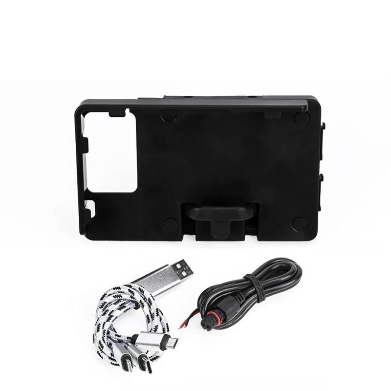 Navigationshalterung Für XL750 Transalp 750 Transalp750 2023 2024 USB Ladegerät Motorrad GPS Navigation Telefon Halter Halterung Unterstützung Halterung(Holder) von Sqnbra