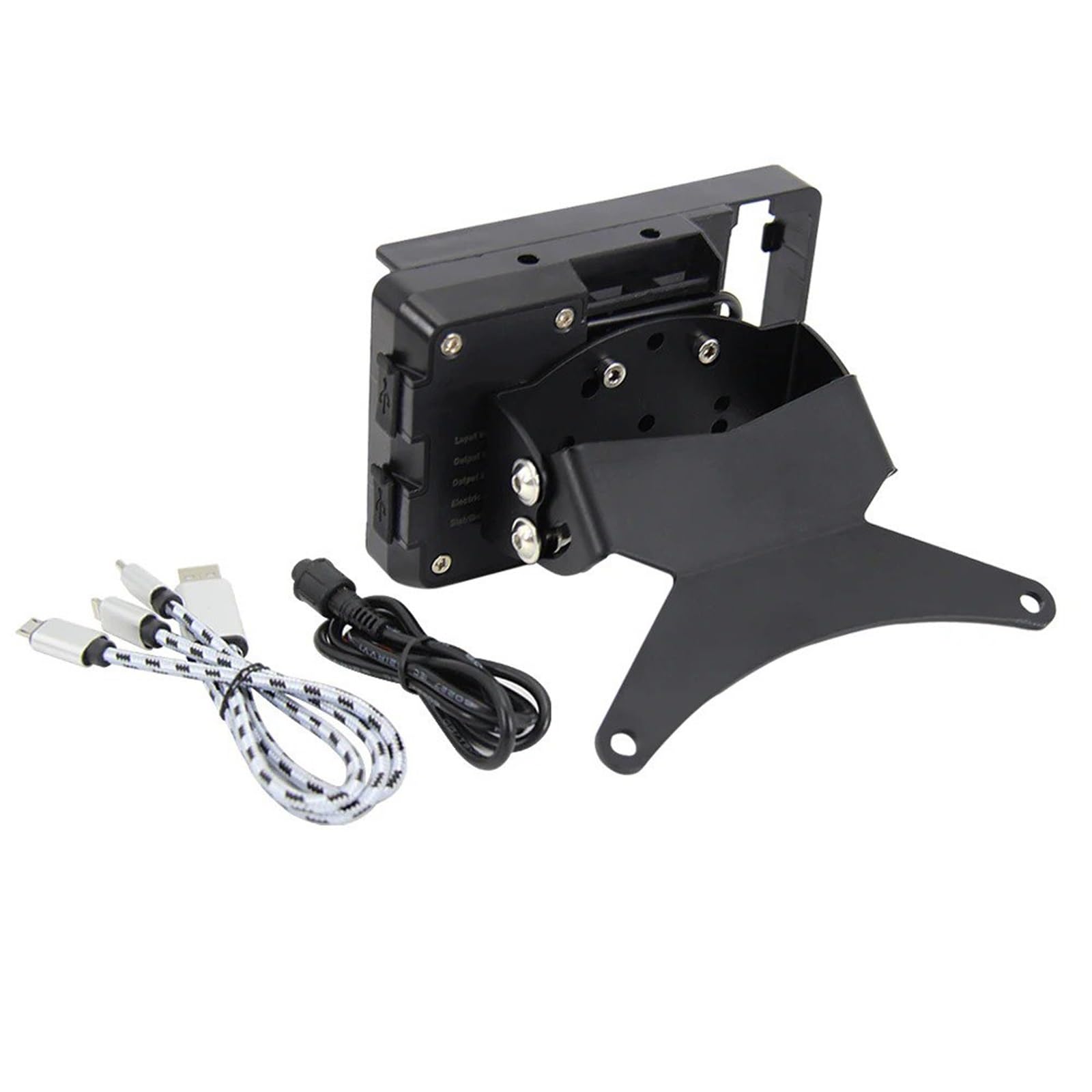 Navigationshalterung Motorrad Für Suzuki V-Strom 650 1000 DL 1000 650 Vstrom Halterung Montieren Smartphone GPS Halter Navigation Halterung(A Set) von Sqnbra