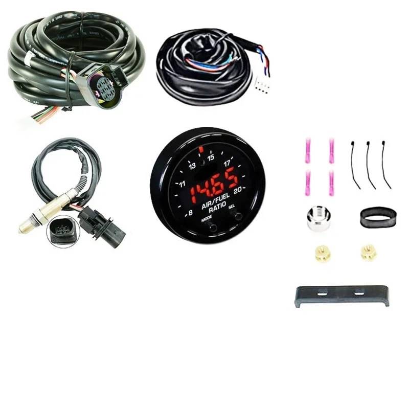 Nox Sensor Für Suzuki 30-0300 30-4110 X-Serie Breitband O2 Luft Kraftstoff Verhältnis Gauge Kit Abgas Sauerstoff Sensor(30-0300 YE Decal) von Sqnbra