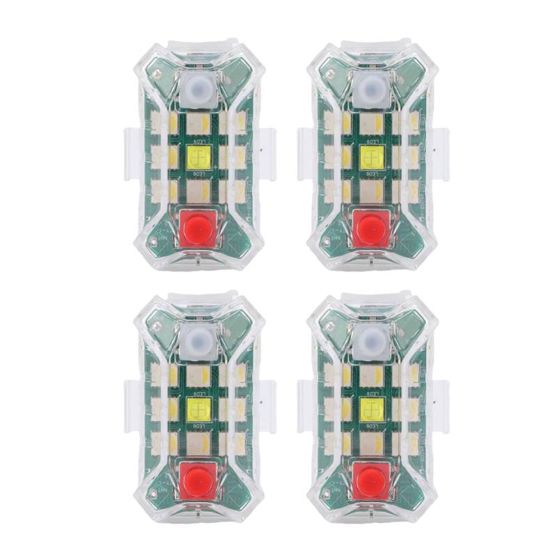 4PCS Drahtlose Led Strobe Lichter mit Fernbedienung RGB 7 Farbe Wiederaufladbare IP65 Anti Kollision Led Notfall Warnleuchten von Srliya