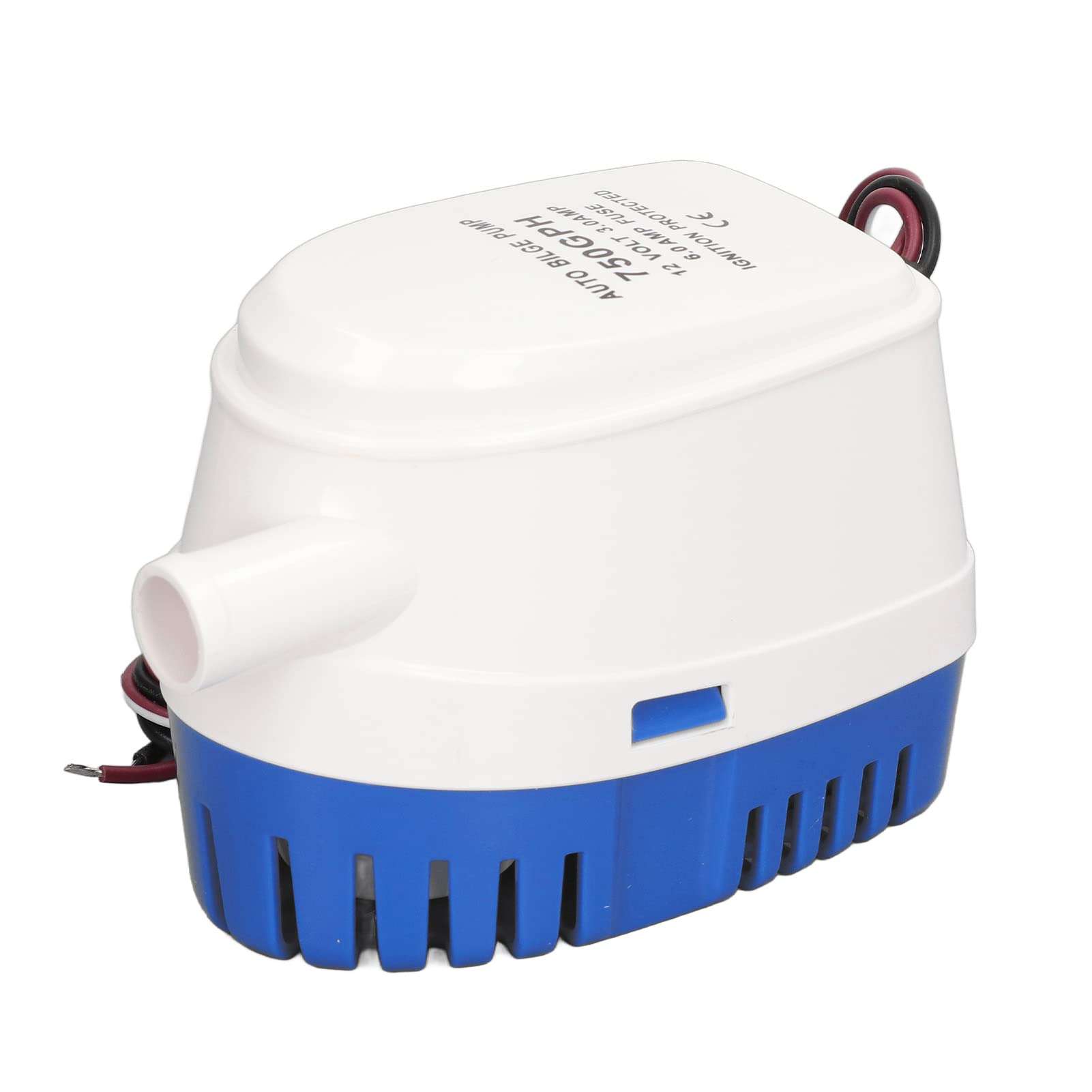 Automatische Bilgenpumpe, DC 12 V, Abnehmbarer Kunststofffilter, Leicht zu Reinigende Boots-Bilgenwasserpumpe für Marine-Yachten (750GPH) von Srliya