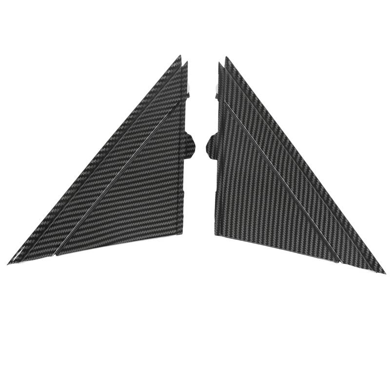 Türspiegel-Flag-Abdeckungsform, 2 Stück Links Fahrer Rechts Beifahrerseite Rückspiegel Dreieck Zierleisten Kompatibel mit FIAT 500 2012-2017 1SH17KX7AA 1SH16KX7AA(Kohlefaser-Stil) von Srum