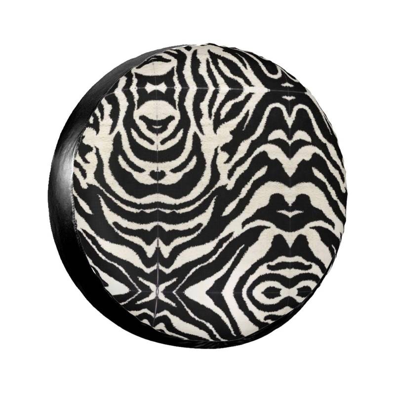 Zebra-Tier-Ersatzreifenabdeckung, Radschutz, staubdicht, passend für 14 Zoll, 15 Zoll, 16 Zoll, 17 Zoll von StOlmx