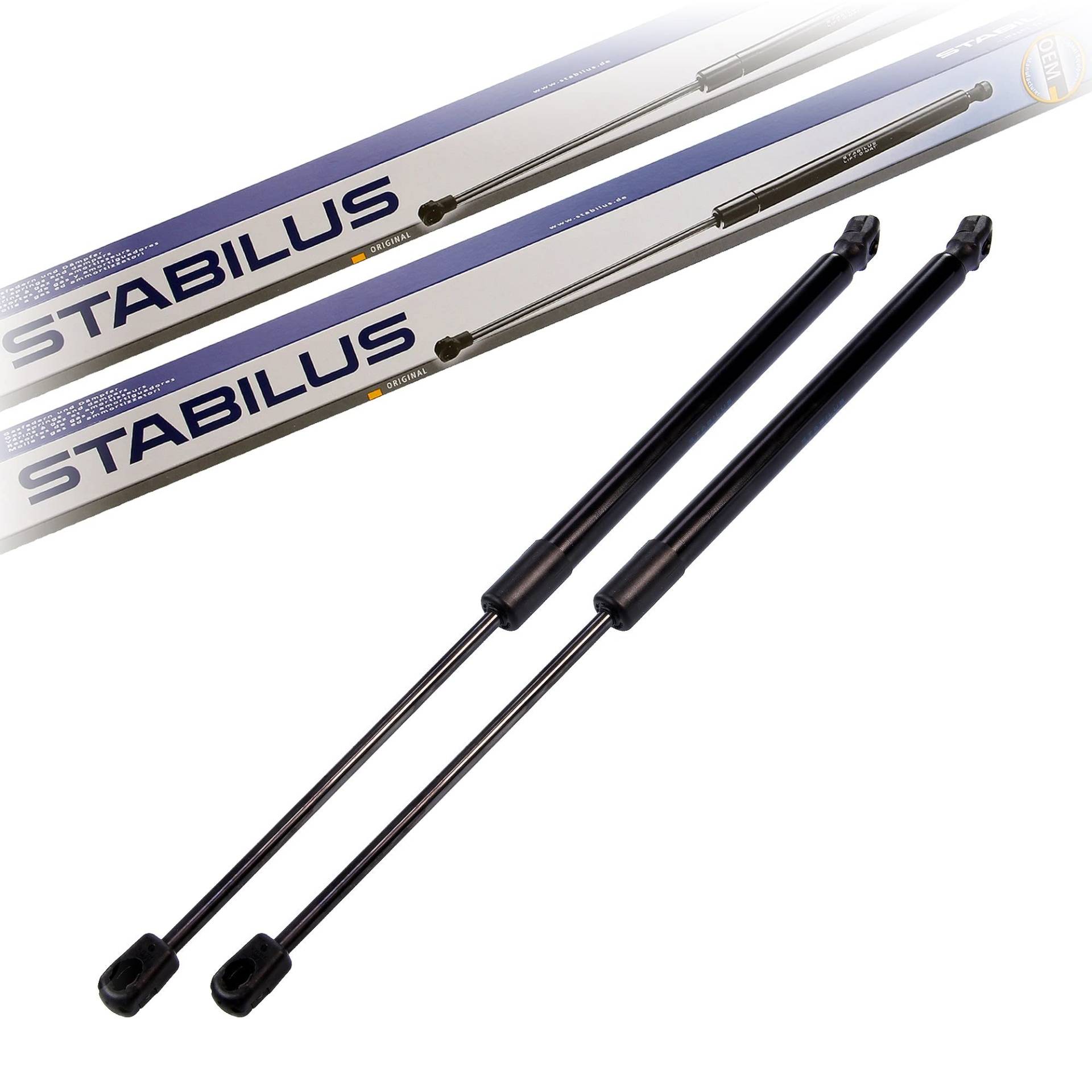 2x Original STABILUS Gasfeder Heckklappe Satz Länge 479 mm 550 N LIFT-O-MAT von AB & CO GROUP INC
