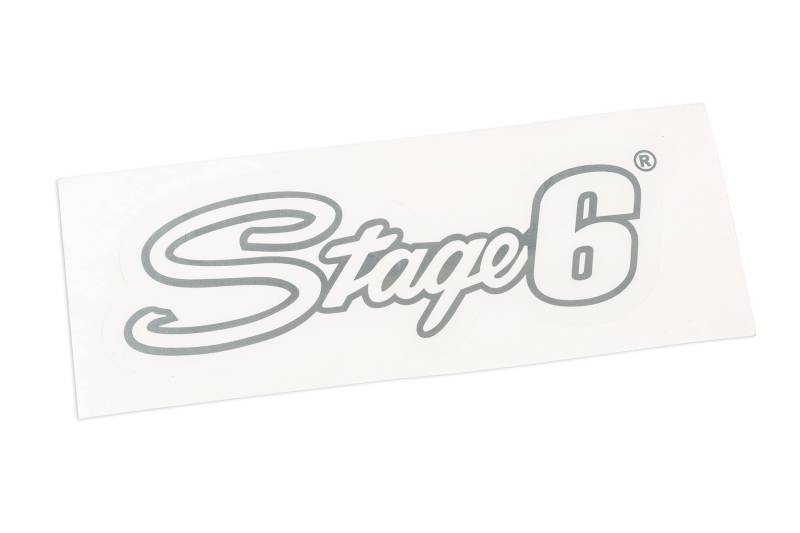 Aufkleber Stage6, 20x6cm, silber von Stage6