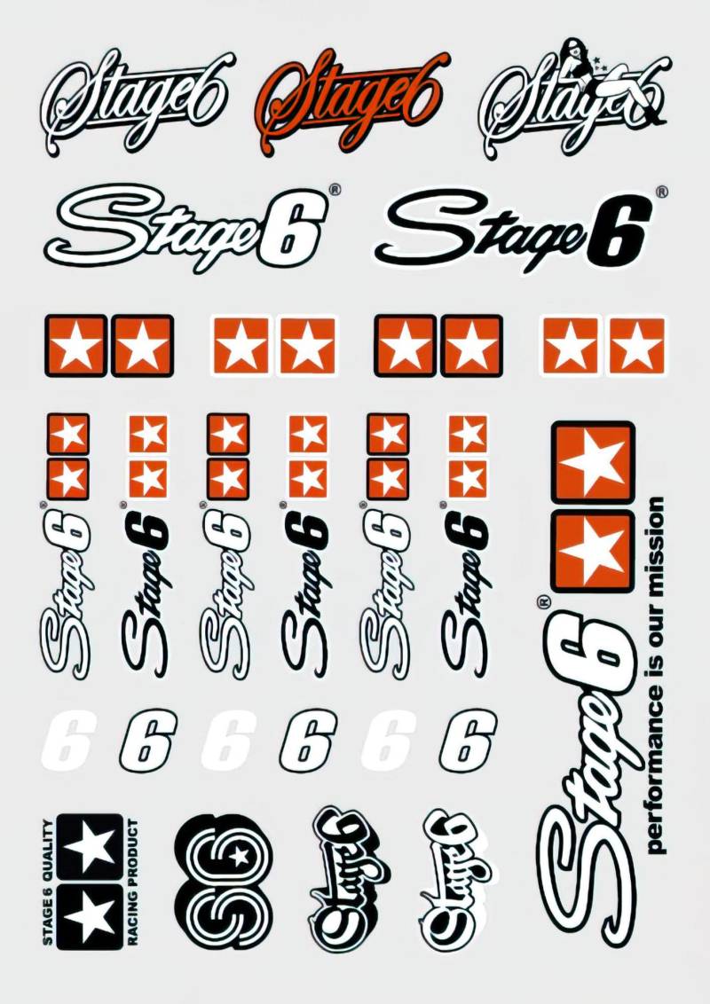 Aufkleberset Stage6, DIN A3 von Stage6