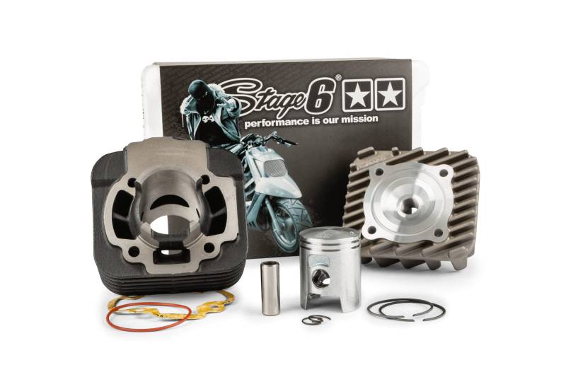 Zylinder Kit Stage6 Streetrace 50ccm Grauguss Piaggio AC von Stage6