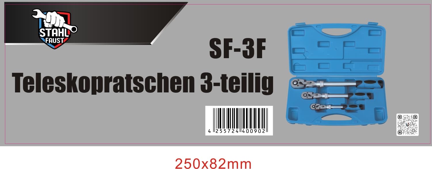 Stahl-Faust Teleskopratschen mit Gelenk 3-teilig Stahl-Faust Teleskopratschen mit Gelenk 3-teilig von Stahl-Faust